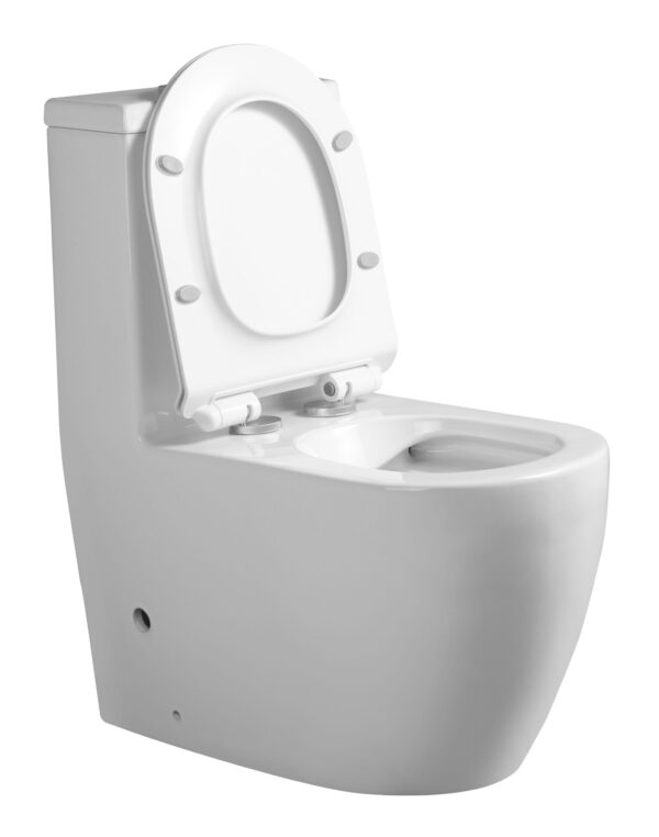 Opened Rimless One Piece Water Closet